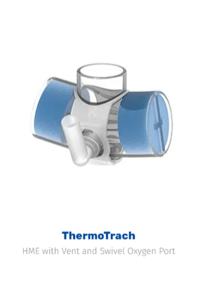 Flexicare ThermoTrach Tracheostomy HME with Vent Swivel Oxygen Port & 2.1m Oxygen Tubing