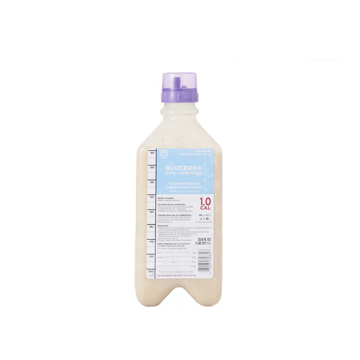 GLUCERNA WITH CARBSTEADY 1.0CAL, 1000ML, READY TO HANG BOTTLE