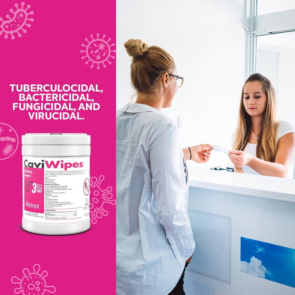 Cavi Wipes Disinfectant Towelettes 160's Can view 2