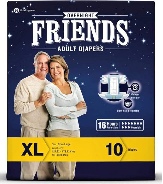 Friends Adult Diaper Overnight – Extra Large