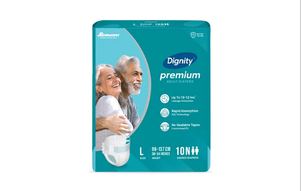 Dignity Premium Adult Diapers Pack of 10