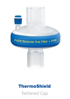 Flexicare ThermoShield Mini Viral HME Filter with Luer Port