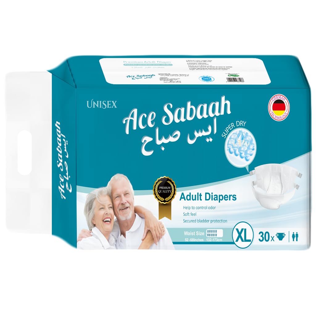 Ace Sabaah Adult Diaper – Extra Large Size (30 Pcs)