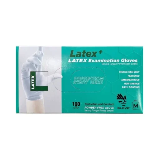 Latex Examination Gloves for Home, Cleaning, Food Prep, Food safe, Medical Exam, Non-Sterile and Powder Free (10 Box/Carton x 100 Pieces) view 3