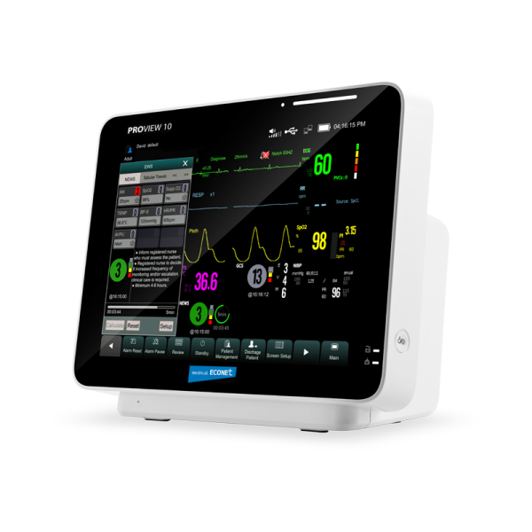 Medical Econet Proview 10 Patient Monitor view 2