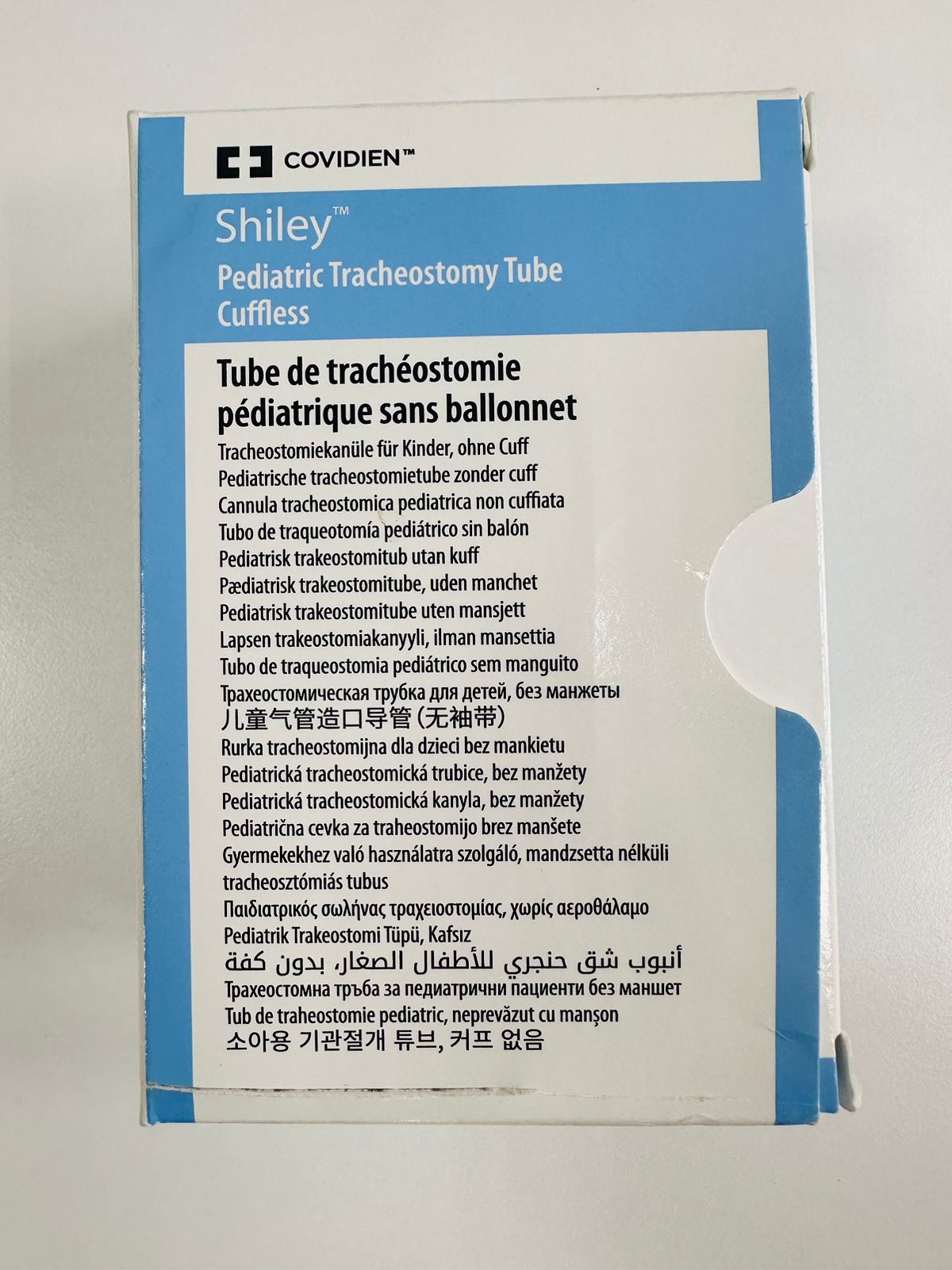 Covidien Shiley Pediatric Tracheostomy Tube Cuffless 3.5PEF