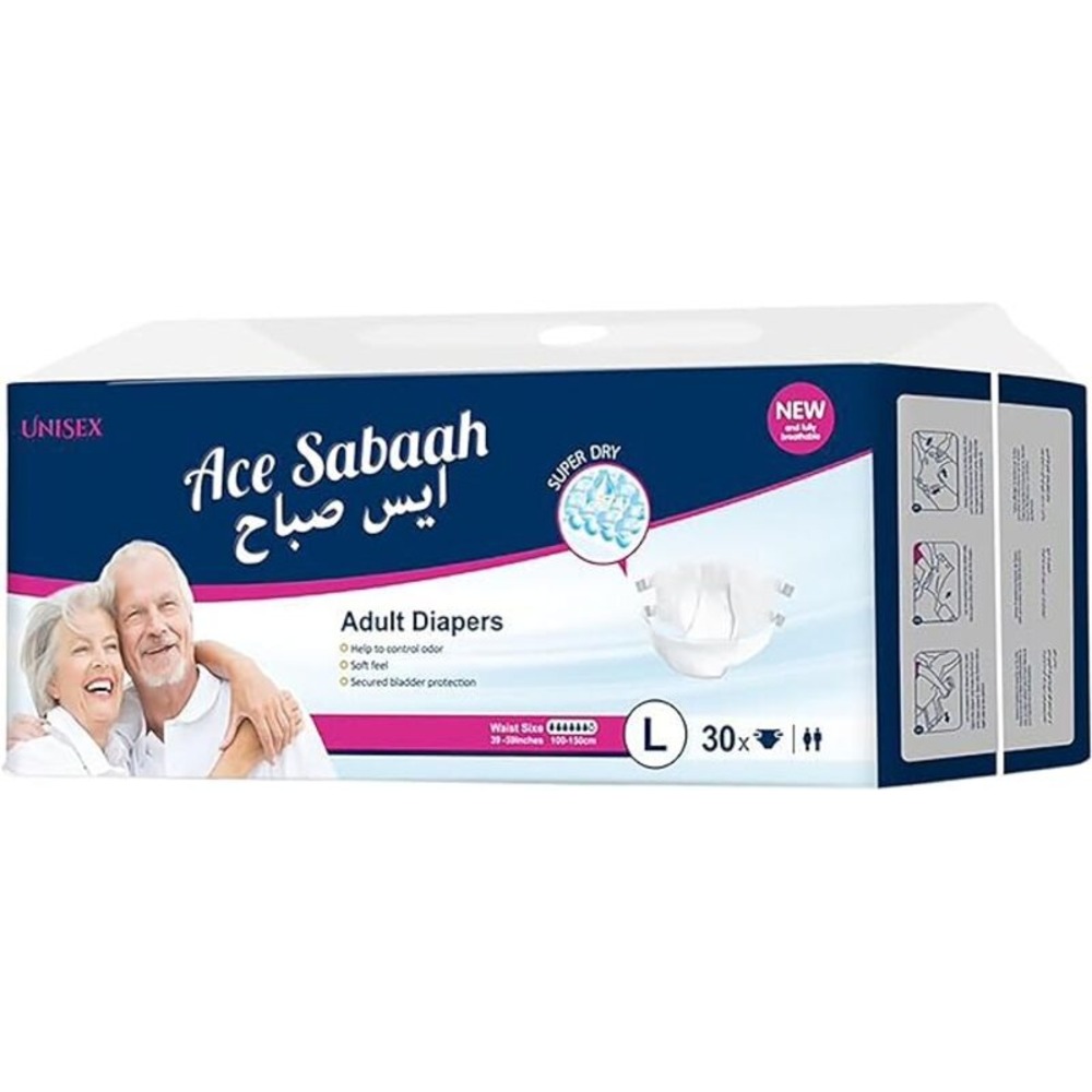 Ace Sabaah Super Dry Adult Diapers Pack of 30x3 view 2