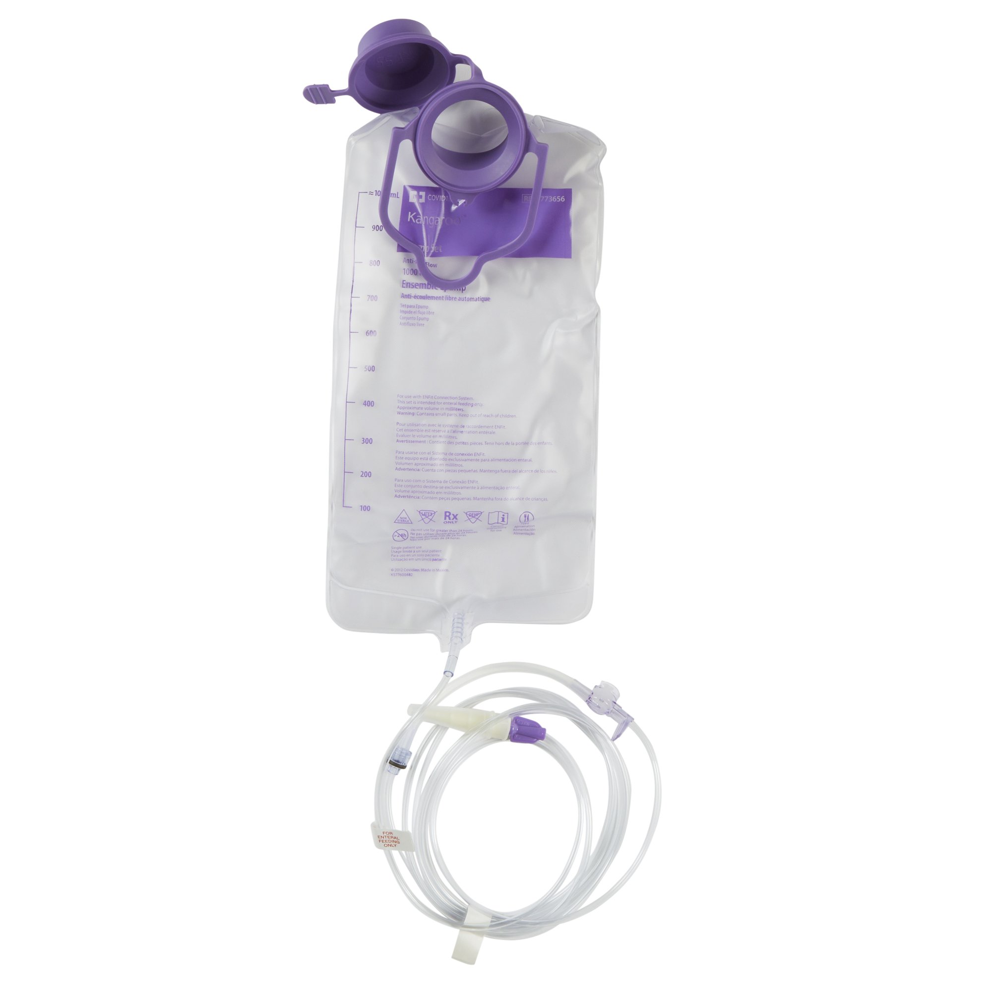 Kangaroo Flush & Feed Single Enteral Feeding Bag