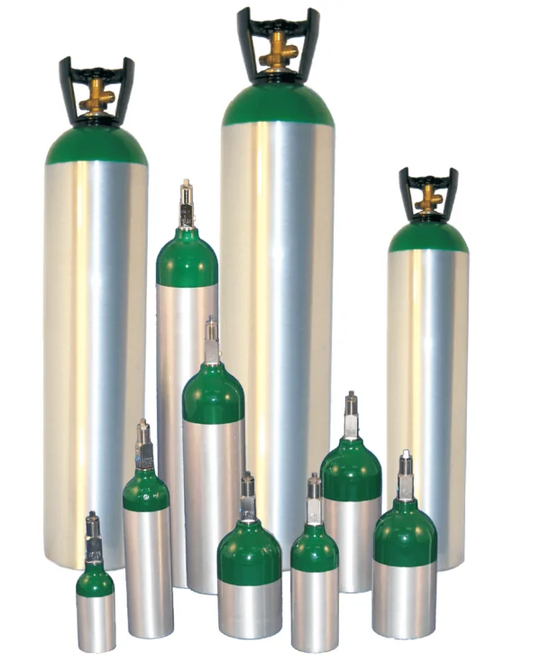 Aluminium Oxygen Cylinder 10 Litre with Trolley