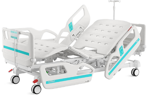 Healthward V8v Electric ICU Bed Premium with Mattress