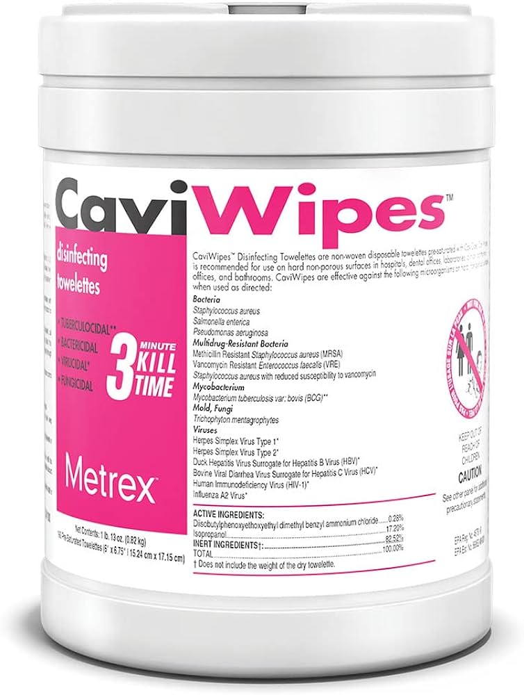 Cavi Wipes Disinfectant Towelettes 160's Can