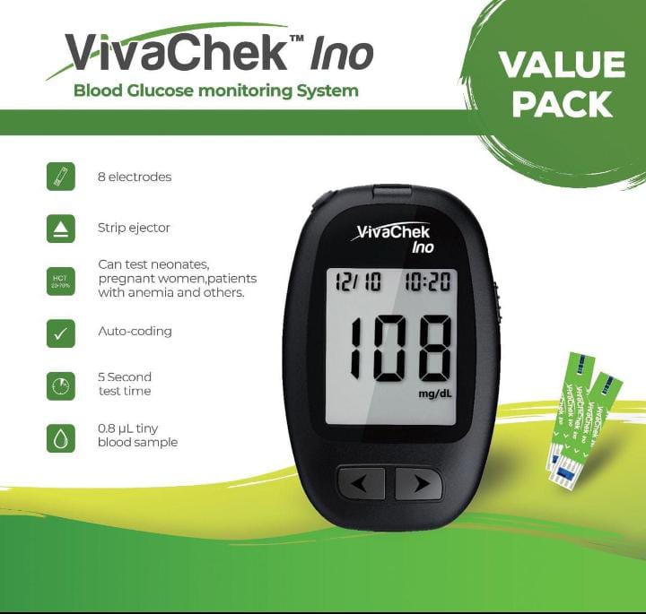VivaChek Ino Blood Glucose Monitor Value Pack